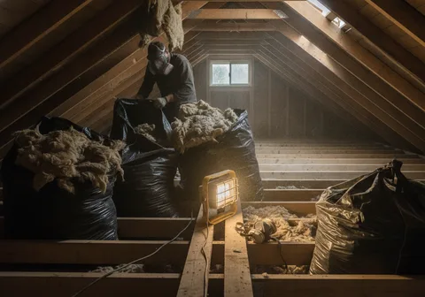 Attic Restoration & Insulation Cleanup in Guelph
